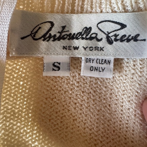 Vintage Antonella Preve Beaded Leopard Sweater Rhinestone Embellished Size Small - Picture 14 of 14